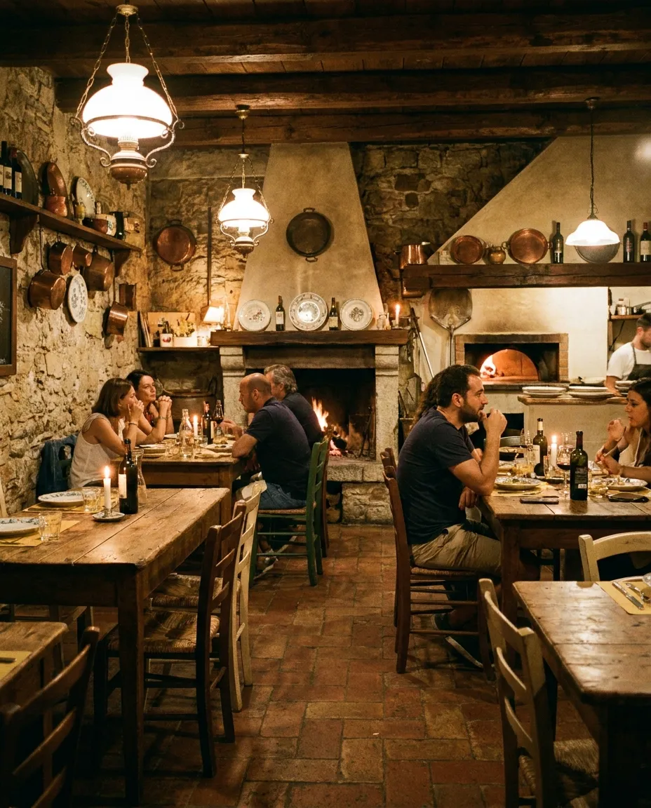 Interno accogliente della Trattoria Don Ciccio